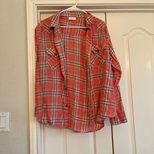 Pink Lily button up shirt